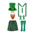 thumbnail image 1 of Sombrero para disfraz,Juego de 6 piezas de accesorios para disfraz del día de San Patricio,Sombrero para disfraz del día de San Patricio,accesorios para adultos,Sombrero verde único,sombrero, 1 of 7