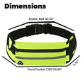 thumbnail image 6 of SAPLIZE Sports Waist Pack for Runners, Fanny Pack for women men Belt Bag Running Belt with Headphone Hole, Fits 6-inch Mobile Phones, Waterproof and Shock-Absorbing, 6 of 8
