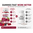 thumbnail image 5 of Healblend Beet Root Gummies 200mg - Nitric Oxide Booster Beets with Iron for Heart Health, Circulation & Healthy Blood Pressure Support, Natural Flavored - 60 Gummy, 5 of 11