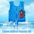 thumbnail image 2 of shoper Kids Life Jacket High-Buoyancy Cartoon Print Adjustable Strap Durable Swim Vest for Toddlers Learn To Swim Aid Toddler Floaties for Boys and Girls Orange One Size, 2 of 7