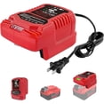 thumbnail image 1 of Mini Charger para Manualidades*man Batería de 20V, 2.0A Reemplazo Rápido Charger para Manualidades*man Baterías V20 CMCB204 CMCB202 CMCB201 CMCB209 CMCB205, Indicador LED, Diseño Compacto, 1 of 10