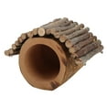 thumbnail image 4 of Túnel de madera para hámster con techo para mascotas pequeñas, hecho de madera de manzano natural., 4 of 14