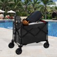 thumbnail image 4 of Terracemaster Collapsible Wagon Cart with Wheels Foldable - Folding Utility Heavy Duty Wagons Carts for Grocery Sports Garden Shopping Camping Wheelbarrows, 4 of 5