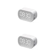 thumbnail image 3 of Altavoz inalámbrico Seitruly Bluetooth Subwoofer estéreo Reloj despertador Blanco 2piezas, 3 of 6