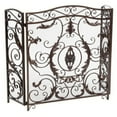 thumbnail image 1 of Christopher Knight Home Écran de Cheminée Waterbury, Fleur d'Or sur Noir, 1 of 10