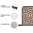 thumbnail image 4 of Balery Coffee Rugby Pattern Oven Mitts and Pot Holders 4 pcs Set, Kitchen Oven Glove High Heat Resistant 500℉ Oven Mitts with Non-Slip Silicone Surface, 4 of 6