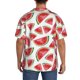thumbnail image 3 of Balery Hand Drawn Watermelon Camisa Casual de Manga Corta con Botones para Hombre, Texturizada, Estilo Cubano, para Playa, Verano-Medium, 3 of 5