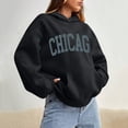 thumbnail image 2 of WEAIXIMIUNG Oversized Sweatshirt for Women Plus Size with Pockets Women Solid Basic Letter Loose Hoodie Sweatshirt Long Sleeve Pocket Drop Shoulder Pullovers Top, 2 of 5