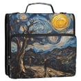 thumbnail image 5 of FORMRS Zipper Binder with Shoulder Strap 2-inch Ring 500 Sheet Capacity File Bag, Swirling Starry Sky, 5 of 5
