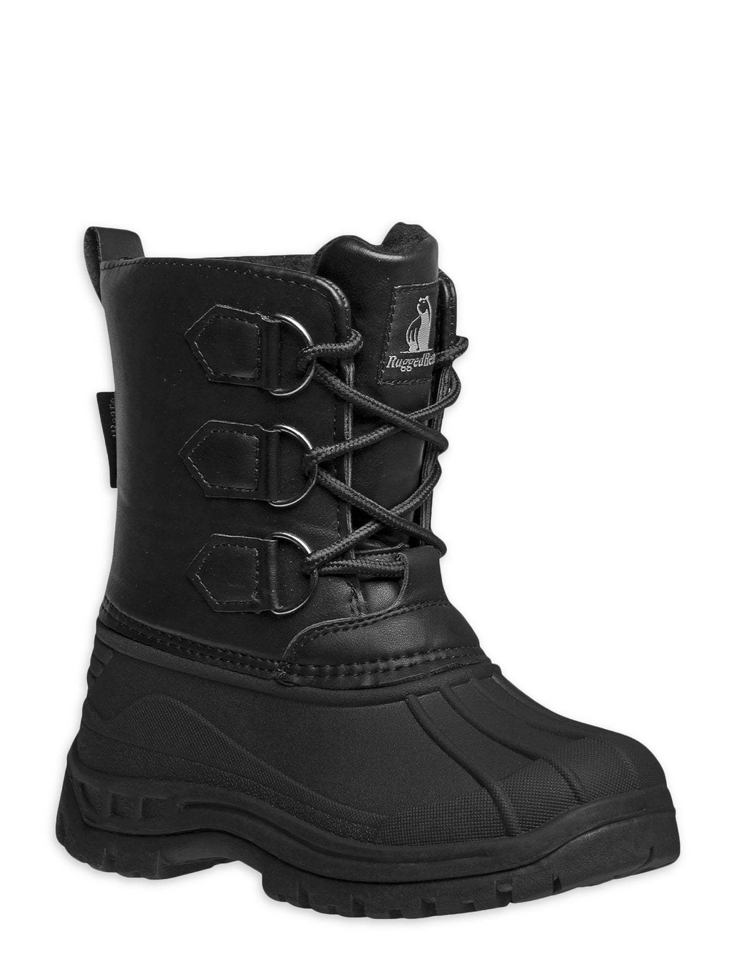 Rugged Bear Little & Big Boys Lace Up Snow Boot, Sizes 124
