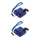 thumbnail image 4 of Inteprter manivela usb teléfono móvil portátil generador de energía manual al aire libre indicador led bolsillo mochilero emergencia azul Azul 2piezas, 4 of 5
