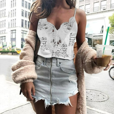 

HIBRO Women Hollow Translucent Underwear Lace Frenum Strap Lingerie Bra Tops Vest Tank