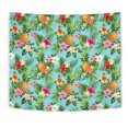 thumbnail image 2 of Pineapple Hawaiian flower Tropical Tapestry, 2 of 2