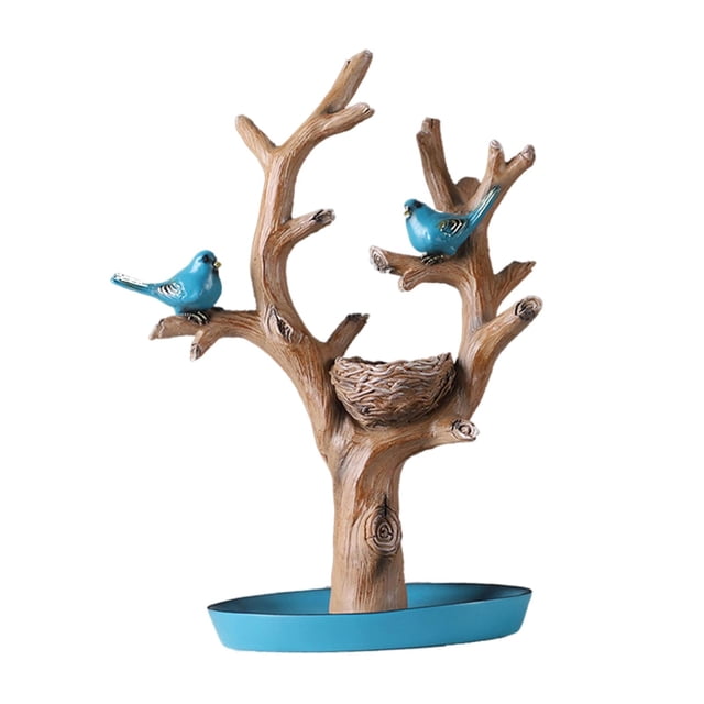 Pájaro árbol en soporte de joyería Lvero Bandeja Gloria puesto de joyería