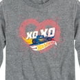 thumbnail image 3 of Hot Wheels - XOXO Heart - Toddler And Youth Long Sleeve Graphic T-Shirt, 3 of 5