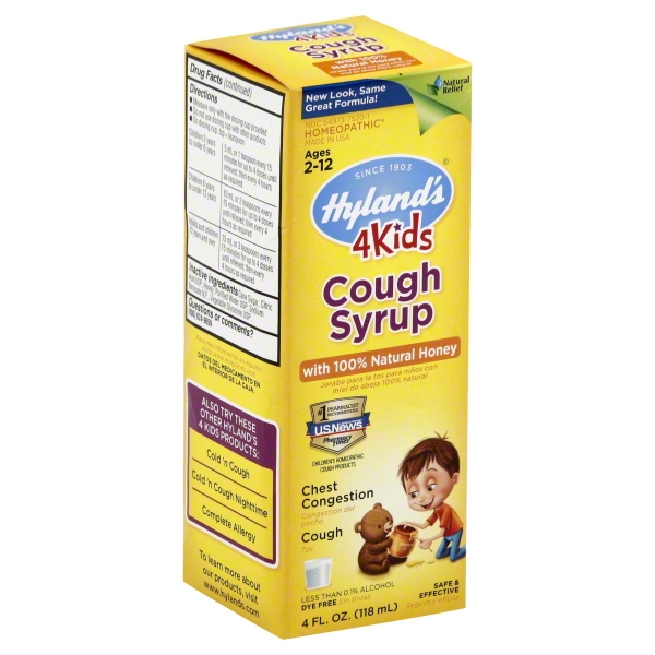 Hyland'S 4 Kids Cough Syrup With Natural Honey4.2 Oz