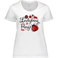 thumbnail image 3 of Inktastic Ladybug Hugs with Cute Ladybug and Flowers Women's Plus Size T-Shirt, 3 of 5