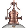 thumbnail image 3 of Elk Lighting Chadwick Pendant in Antique Copper and Seeded Glass, 3 of 3