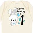 thumbnail image 4 of Inktastic Somebunny is One- First Birthday Bunny Boys or Girls Long Sleeve Baby Bodysuit, 4 of 5
