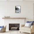thumbnail image 2 of Stupell Industries Cliffside Sea Waves Landscape Nature Photography Black Framed Art Print Wall Art, 16 x 20, 2 of 8
