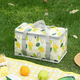 thumbnail image 2 of Bolsa térmica para picnic reutilizable, bolsa térmica para playa, bolsa térmica con cierre de cremallera para cesta de picnic, 2 of 5