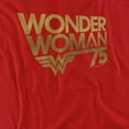 thumbnail image 2 of Wonder Woman T-Shirt Wonder Woman 75Th Anniversary Gold Logo Unisex Graphic Tee For Men & Women, 2 of 7