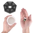thumbnail image 4 of Unique Bargains 1 Pc Pill Case 7 Grid Polygonal Pill Box Black, 4 of 6