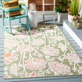 thumbnail image 2 of SAFAVIEH Cabana Iskra Indoor/Outdoor Area Rug, Green/Pink, 5' x 8', 2 of 15