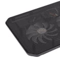 thumbnail image 3 of Almohadilla de refrigeración para ordenador portátil, ventiladores duales, ángulo ergonómico, rápida disipación de calor, puerto USB, enfriador silencioso para ordenador portátil de menos de 17, 3 of 8