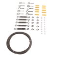 thumbnail image 2 of Kit colgante de cuerda de alambre recubierto de PVC de acero inoxidable de 15m, gancho de ojo, tornillo, manga de prensado de aluminio, juego de dedal de cuerda de alambre YUNYI BRAND  Deportes, 2 of 8