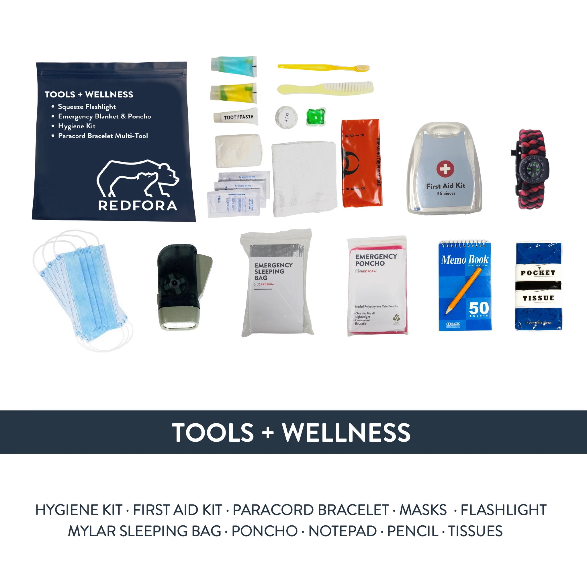 Redfora Ready 2 Go Emergency Preparedness Kit
