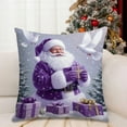 thumbnail image 5 of 1PC Christmas Throw Pillow Covers 18x18 Inch, Linen Pillow Cases Vintage Snowman Santa Deer Christmas Tree, Decorative Pillowcover for Couch Sofa Livingroom Outdoor Christmas Home Decor, 5 of 7
