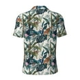 thumbnail image 4 of Rocae Hawaiian Style for Men's Short Sleeve Polo Shirt, Quick Drying Performance Moisture Wicking Sports Men's Golf Shirt XX-Large, 4 of 9