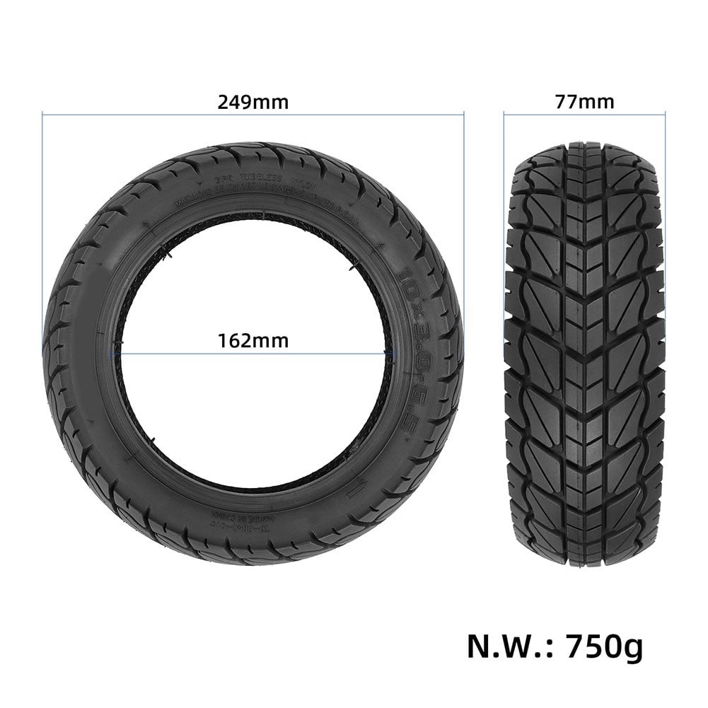 yaaqii 10 Inch 10*3.0-6.5 Replace Off-road Tubeless Tyre For Electric Scooter