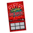 thumbnail image 1 of PROMO PRINTING GROUP, INC. Safety Jackpot Scratch & Win - (100 Pack) - Workplace Safety Scratch Off Game Tickets - Employee Incentive, 1 of 6