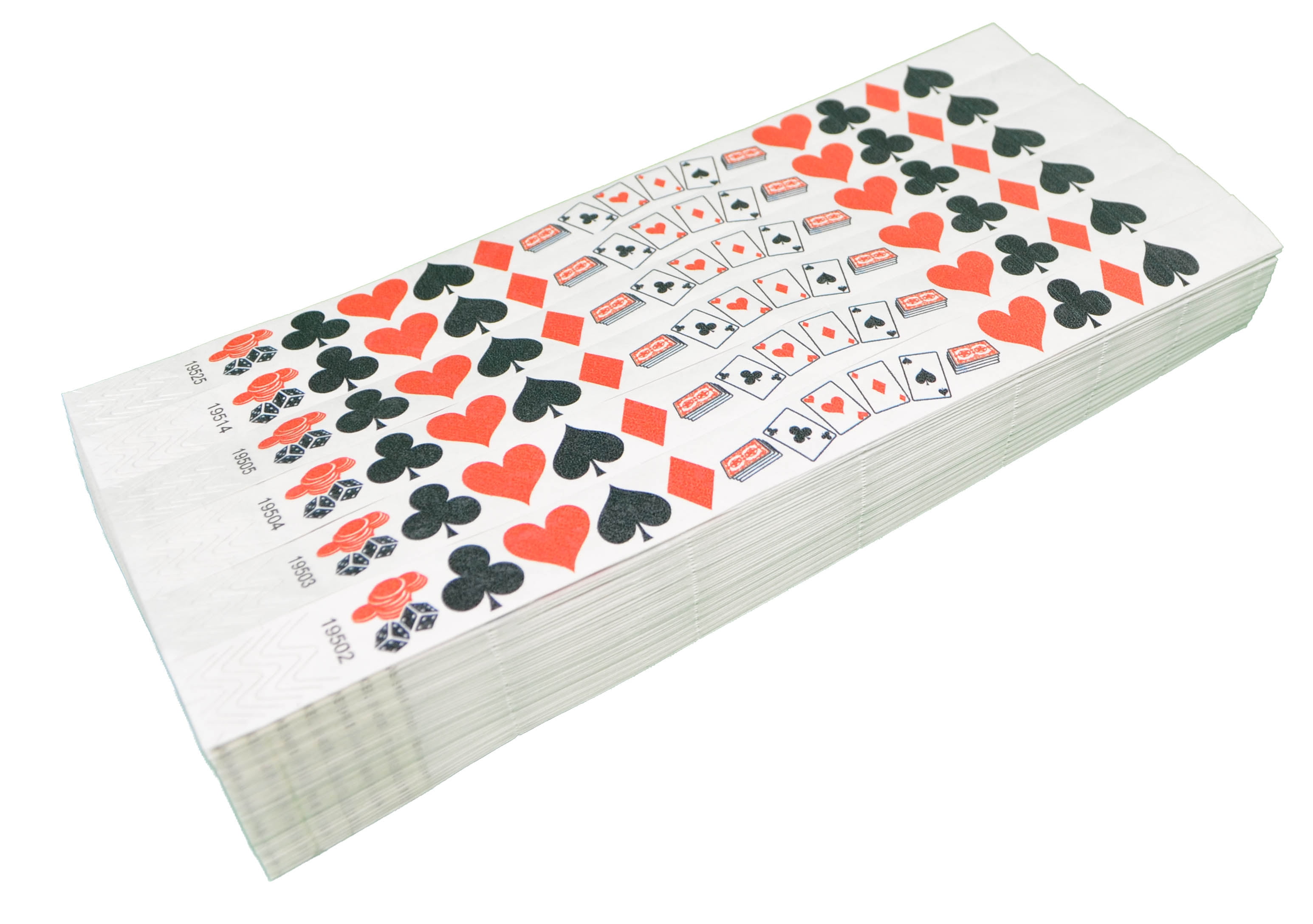 Lot of 500 Winning Hand Casino Game Night Wristbands Event Admission Wrist Bands