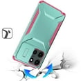 thumbnail image 4 of For Motorola Edge 2025 Ultimate U Design Hybrid with Camera Window Covering - Teal+Hot Pink, 4 of 4