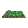 thumbnail image 2 of Ahgly Company Indoor Square Oriental Green Industrial Area Rugs, 3' Square, 2 of 4