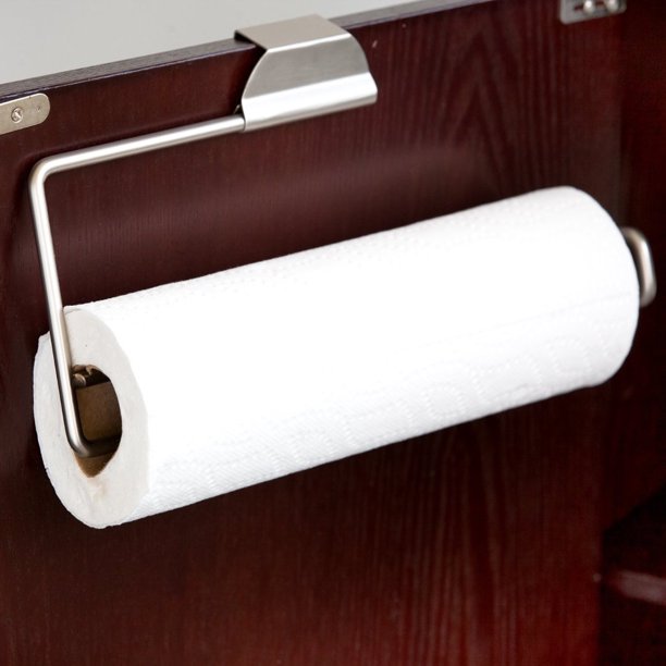 Home Basics Over The Door Steel Paper Towel Holder