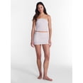 thumbnail image 2 of No Boundaries Sleepwear Tube Top and Skort Set from our Cloud Core Collection, 2 Piece, Women’s and Women’s Plus XXS-3X, 2 of 6