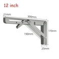 thumbnail image 2 of 8/10/12inch RV Folding Bracket Stainless Steel Triangle Storage Rack Fixed Brackets Campervan Motorhome RV Accessories ,Durable Material, 2 of 7