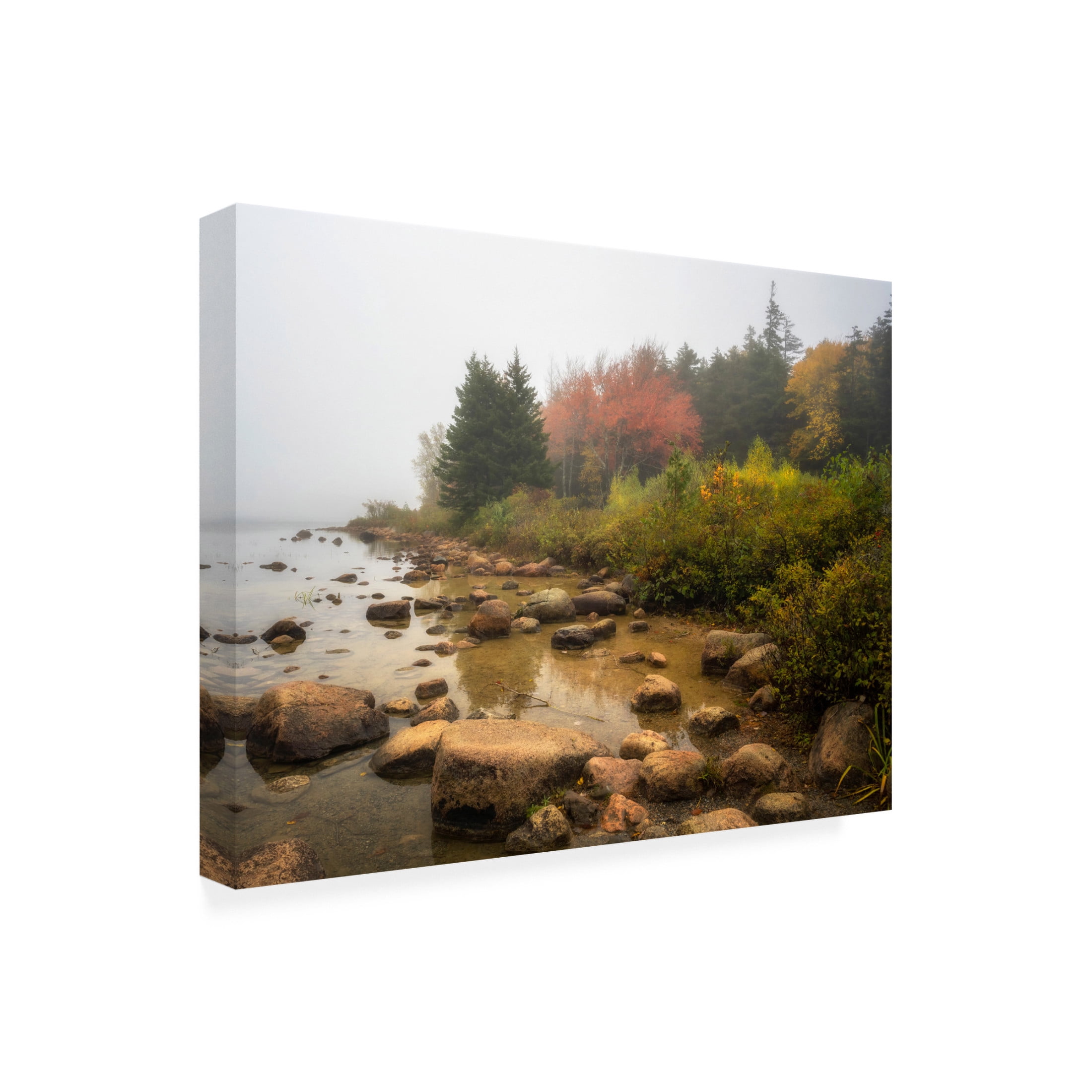 Canvas Wall Art - Danny Head 'Misty Maine' Wall Art for Living Room, Bedroom, or Office Décor by Trademark Fine Art - 24 x 18 Inches