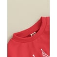 thumbnail image 4 of Infant Baby Boys Girls Christmas Letter Print Sweatshirt and Elastic Waist Pants Outfits, 4 of 8