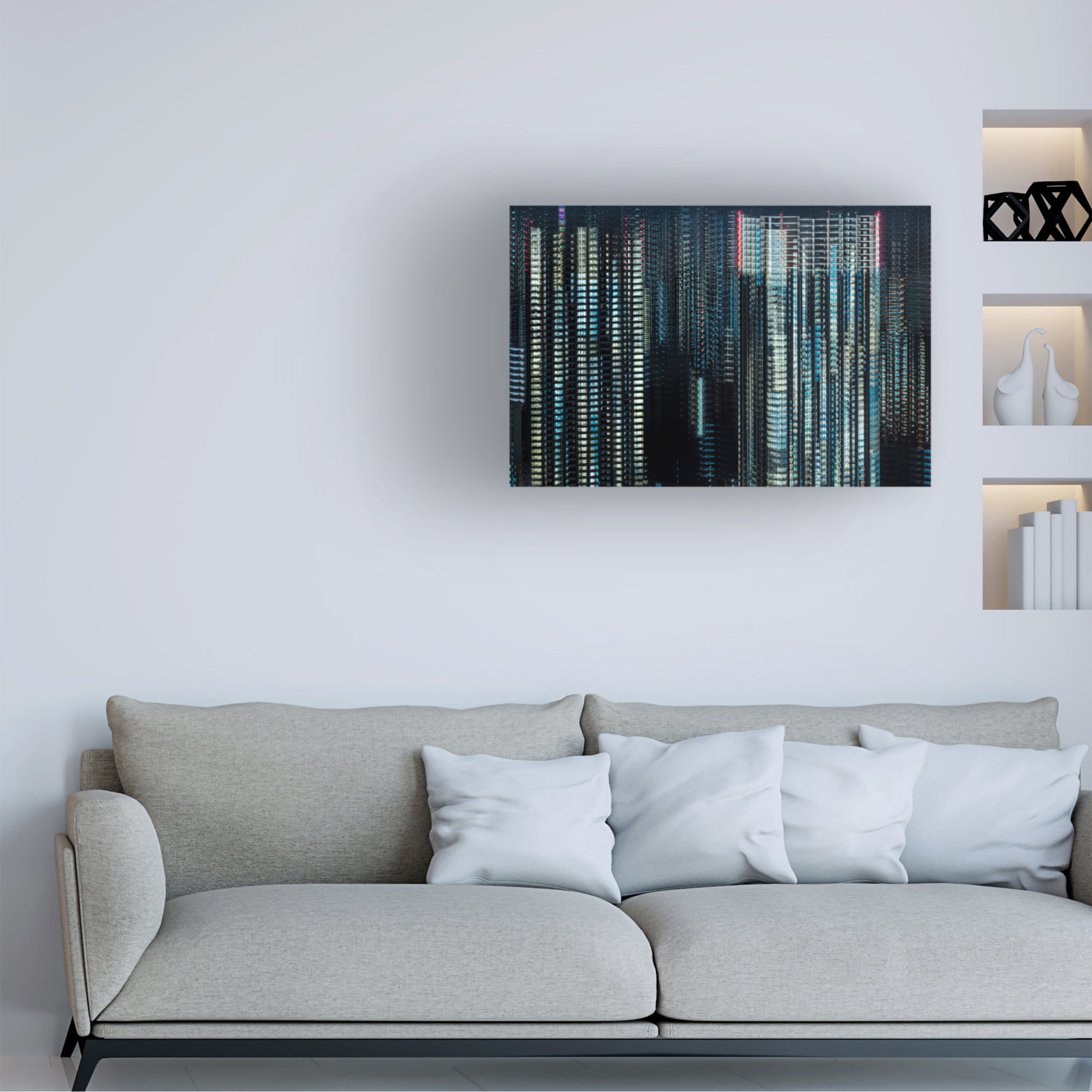 Trademark Fine Art Sasaki Makoto Tokyo Layers Canvas Wall Art