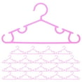 thumbnail image 1 of Pink PP Non Slip Drying Clothes Hanger For Baby Hangers 20Pcs 10.6*5.8*0.2In, 1 of 8