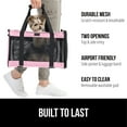thumbnail image 3 of GORILLA GRIP Cat Carrier Portable Dog Kennel Up to 15 Lbs, Airline Pet Travel Bag, Pink, 3 of 10