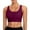Wine, variant on Womens Athletic Swim Top Women's Solid Color Sports Bra Bikini Top Swim Bra Athletic Swim Top Bathing Suit Top Black L