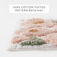 thumbnail image 3 of Noble Linens Floral Pattern Cotton Bath Mat, 24 in x 17 in, Blossoms Pink, 3 of 11