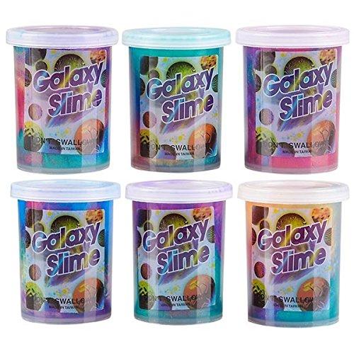 Kids Prize Educational Game Stress Relief Party Favor 36Pack Colorful Sludgy Gooey Fidget Kit for Sensory and Tactile Stimulation Girls EASYCITY Marbled Starry Slime Boys