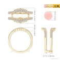 thumbnail image 6 of ANGARA Natural 0.07 Ct. Diamond Fashion Ring in 14K Yellow Gold for Women (Ring Size: 3.5), 6 of 11